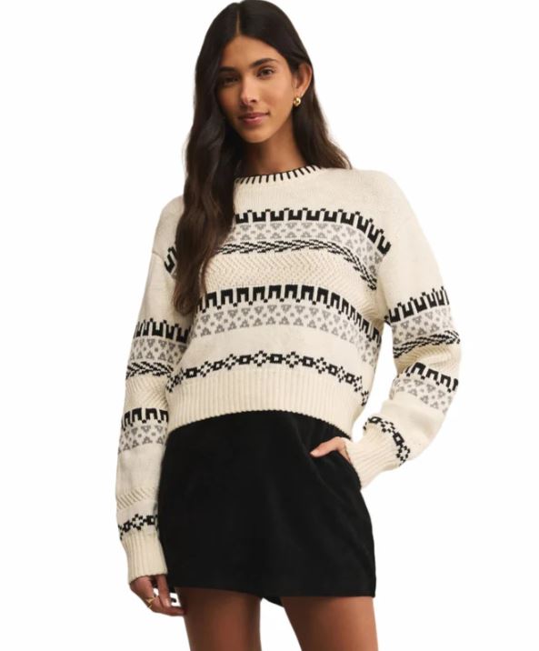 z supply perci sweater crystal