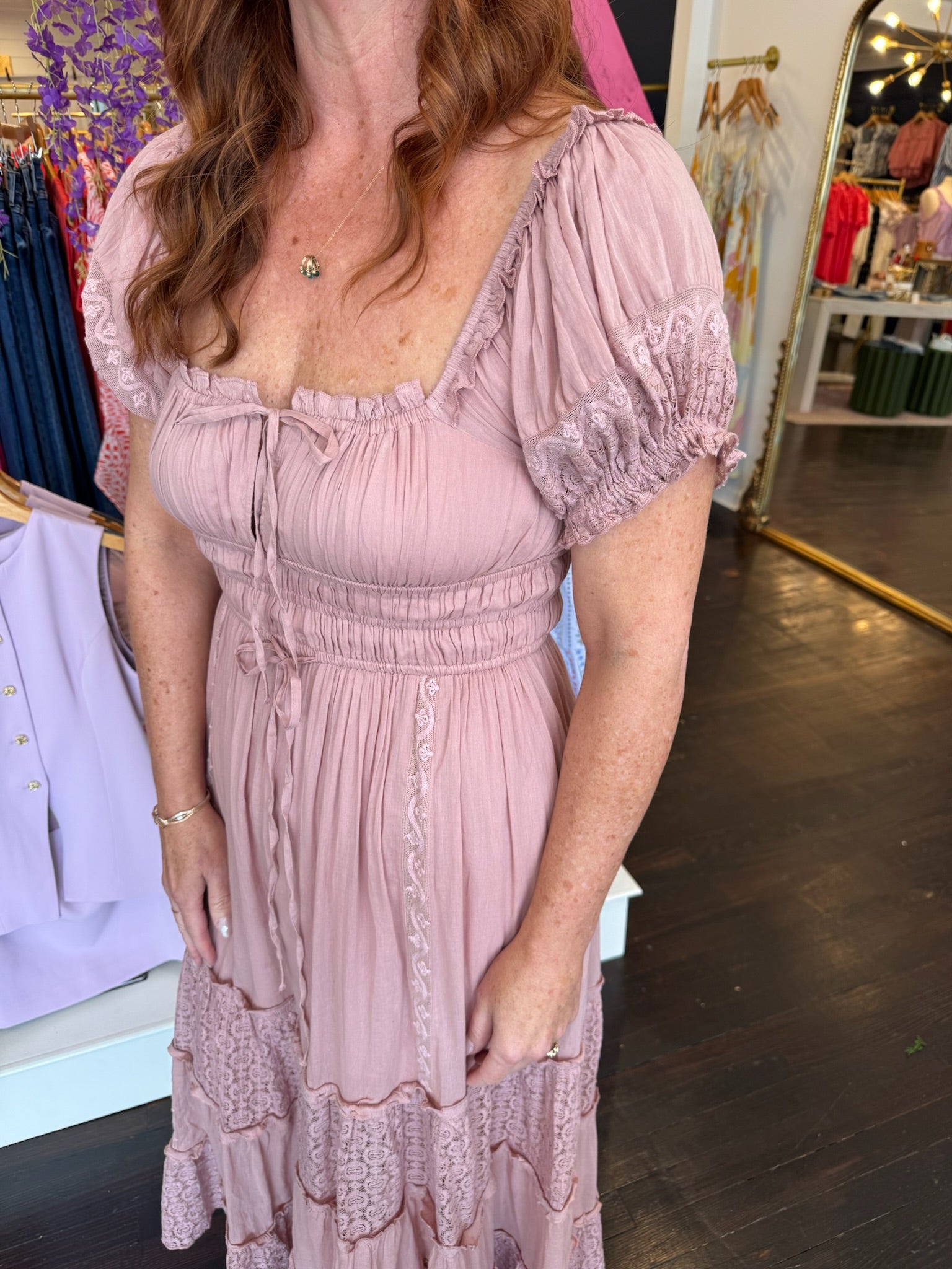 free people falling sun midi in pale mauve