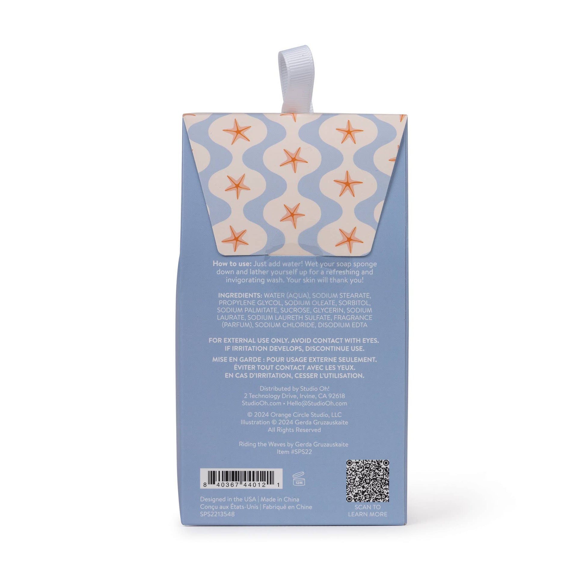 Riding the Waves Soap Sponge in sea spray