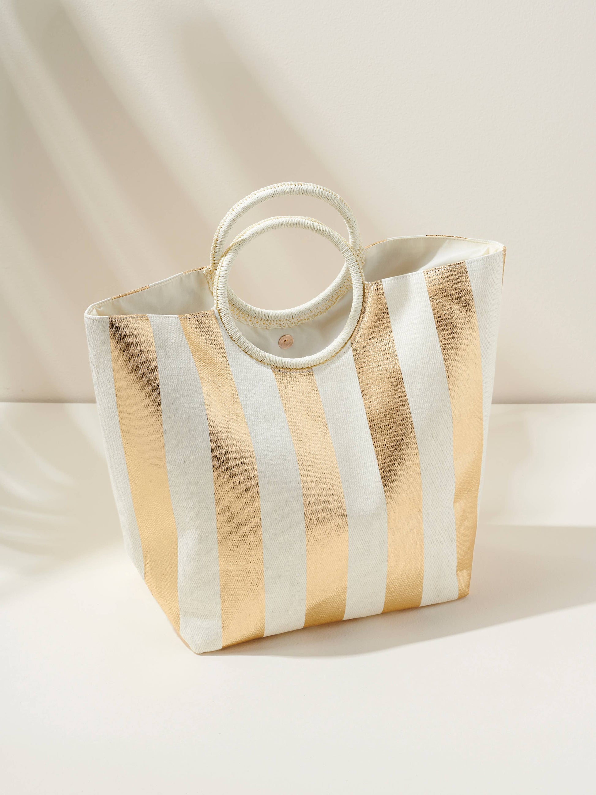 mirage tote in gold