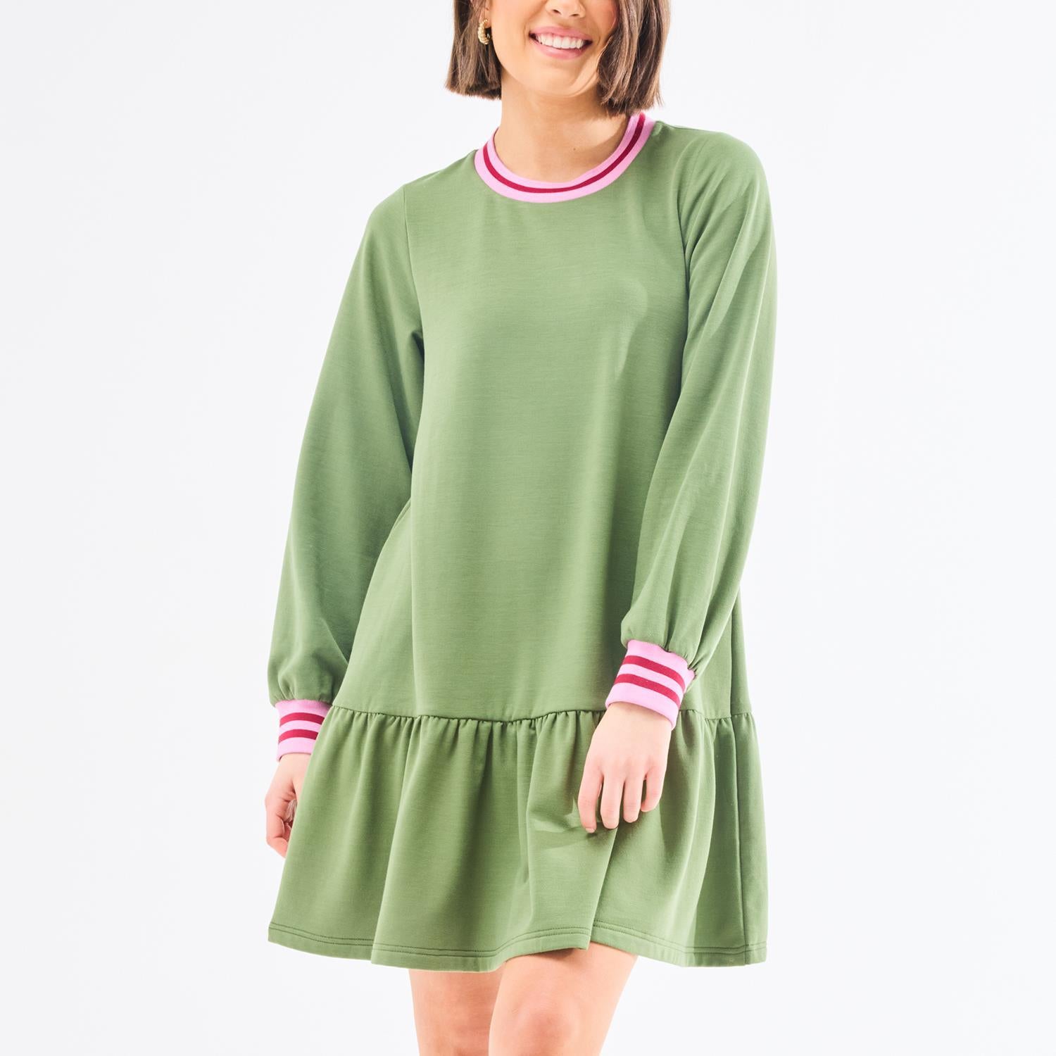 georgia olive dress