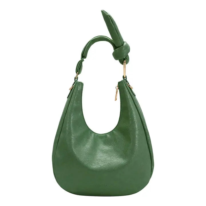 melie bianco lilie vegan leather shoulder bag in green