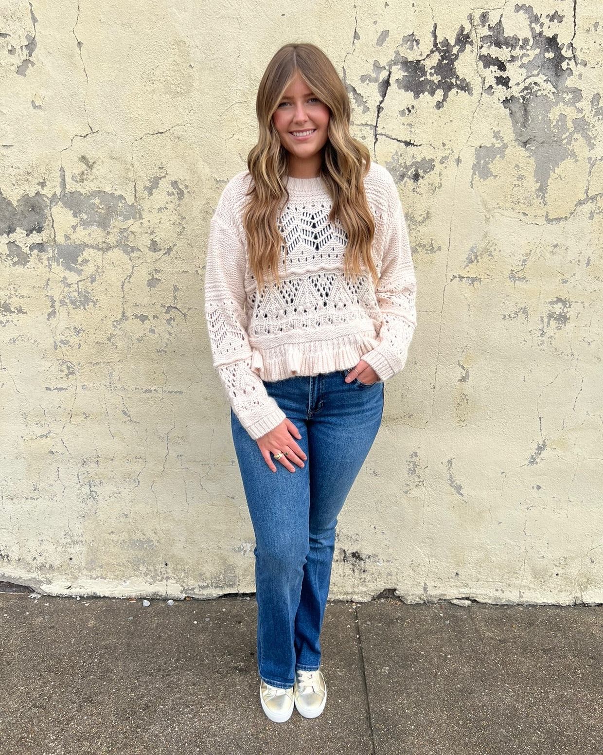 saltwater luxe coco sweater in natural