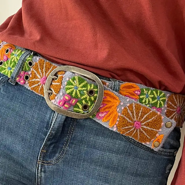 jenny krauss evening shade floral belt