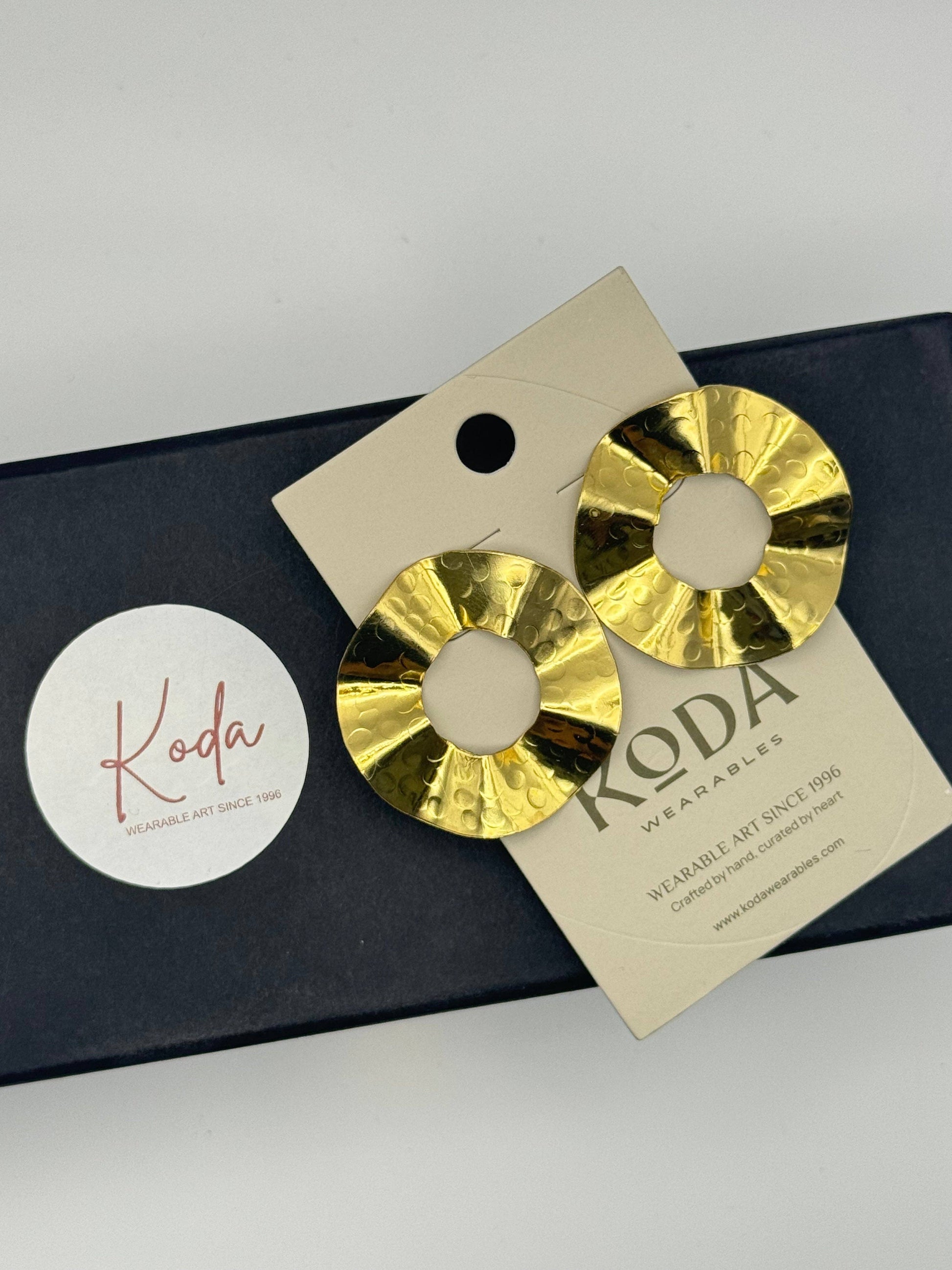 koda piper earrings in gold