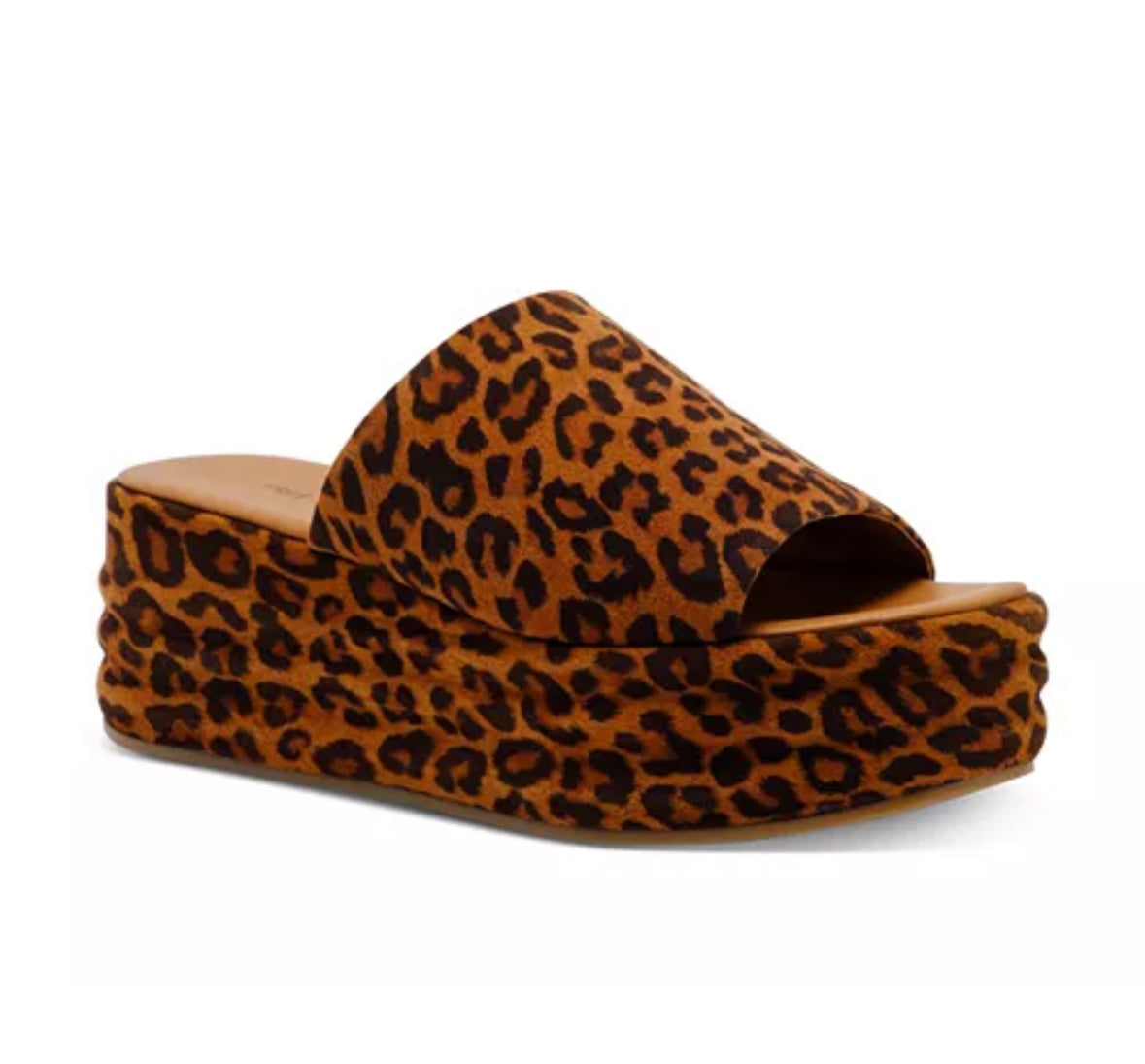 free people harbor flatform in leopard suede