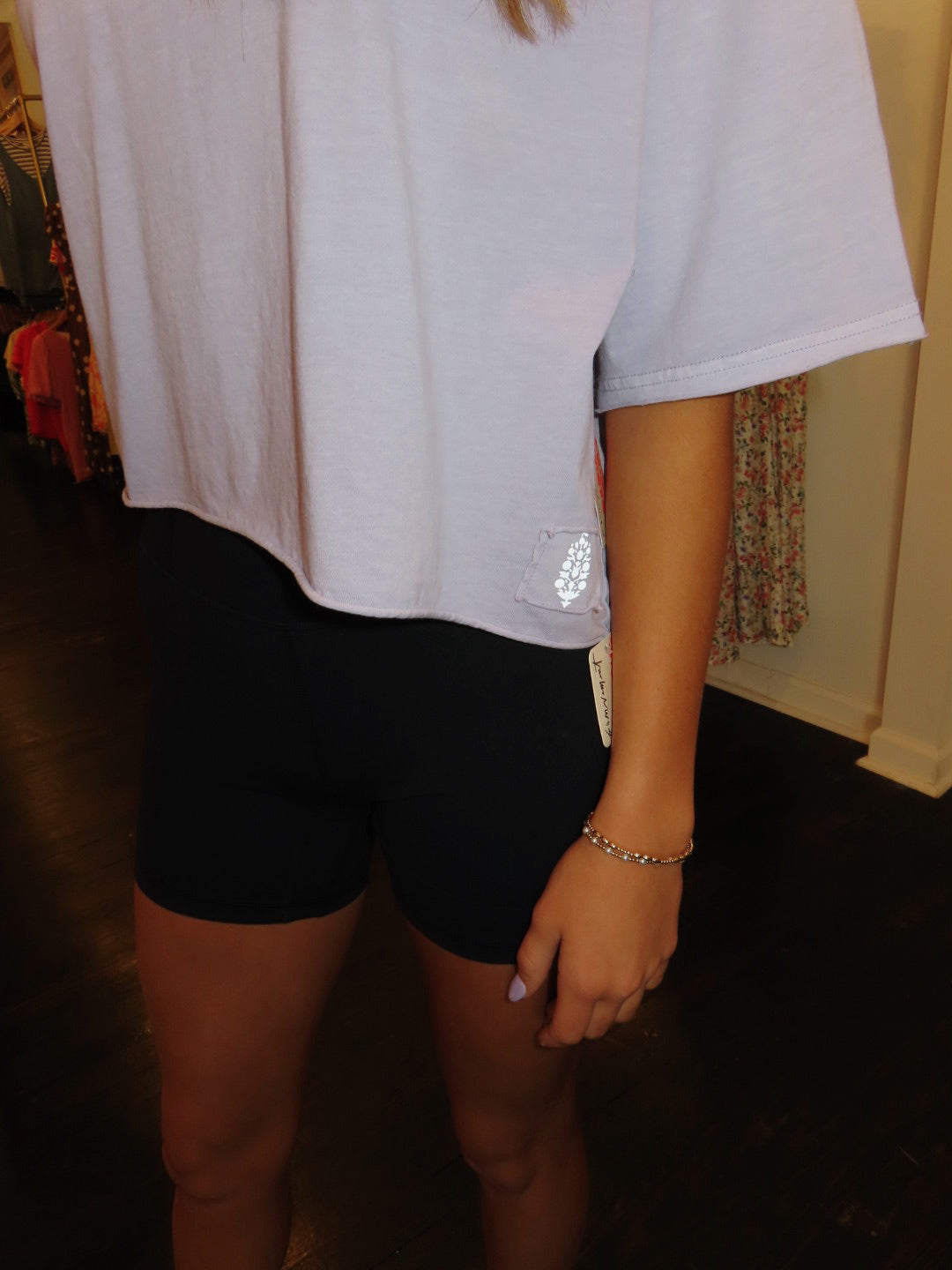 free people never better biker short in black