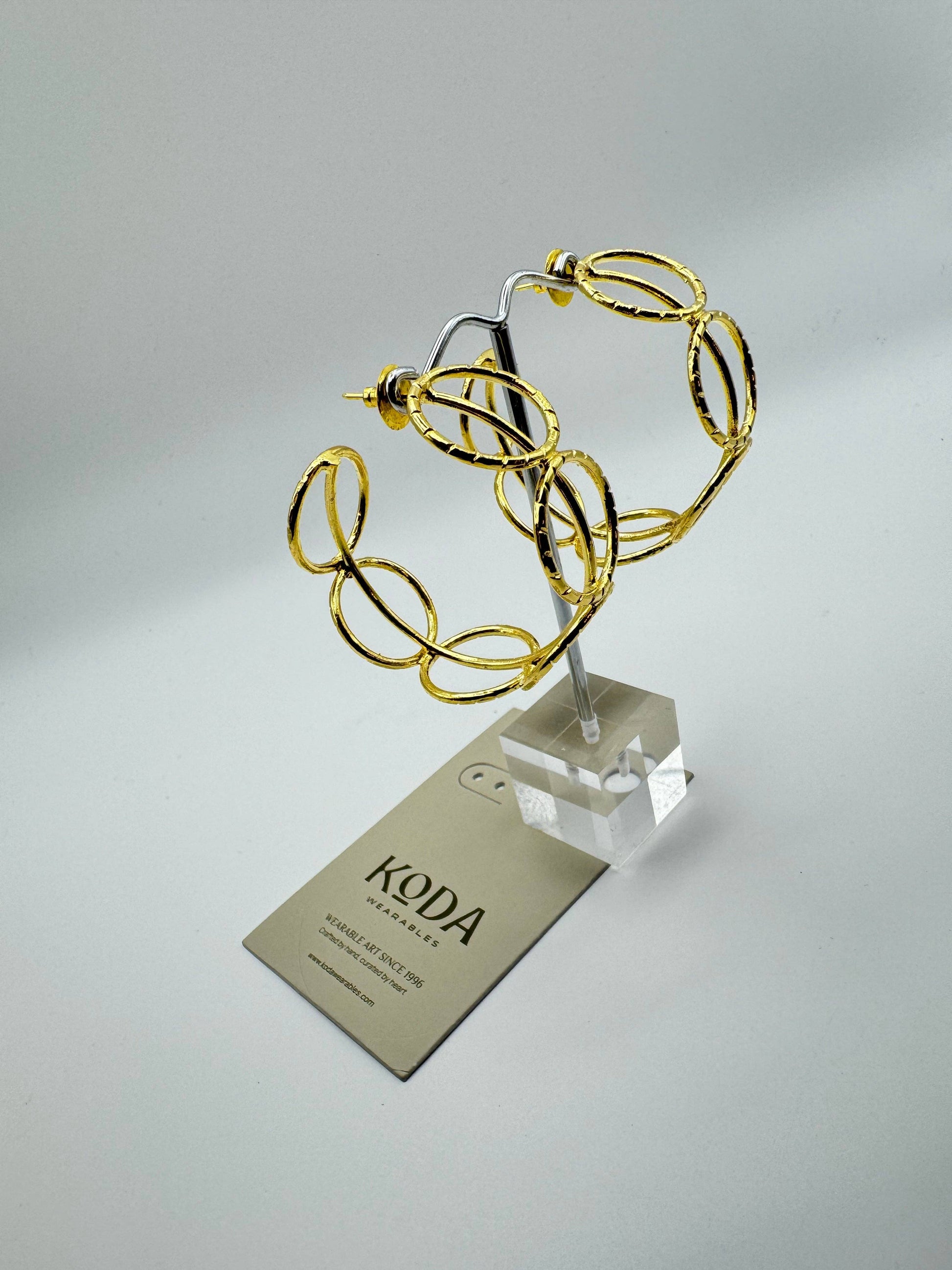 koda becka earrings in gold