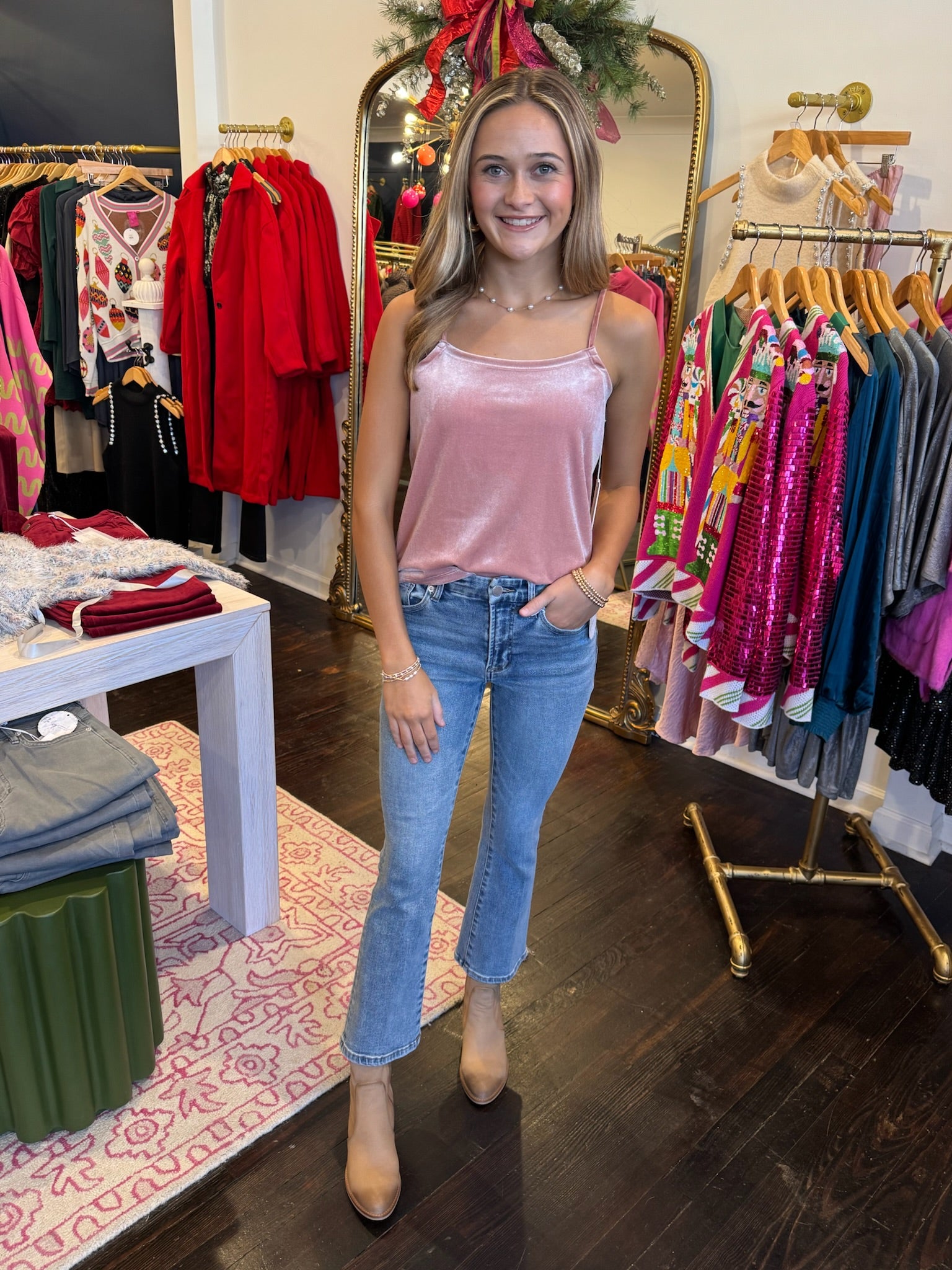 another love lima top in copper rose