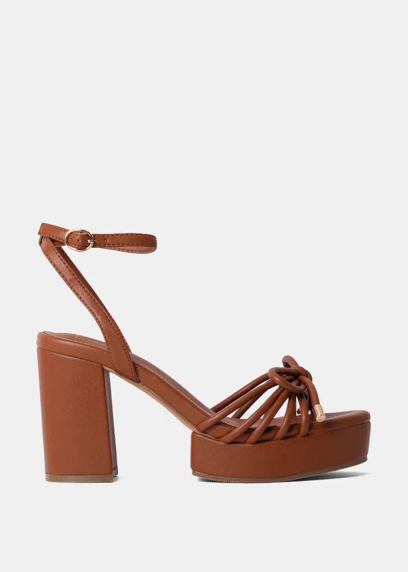 shu shop edith platfrom heel in camel