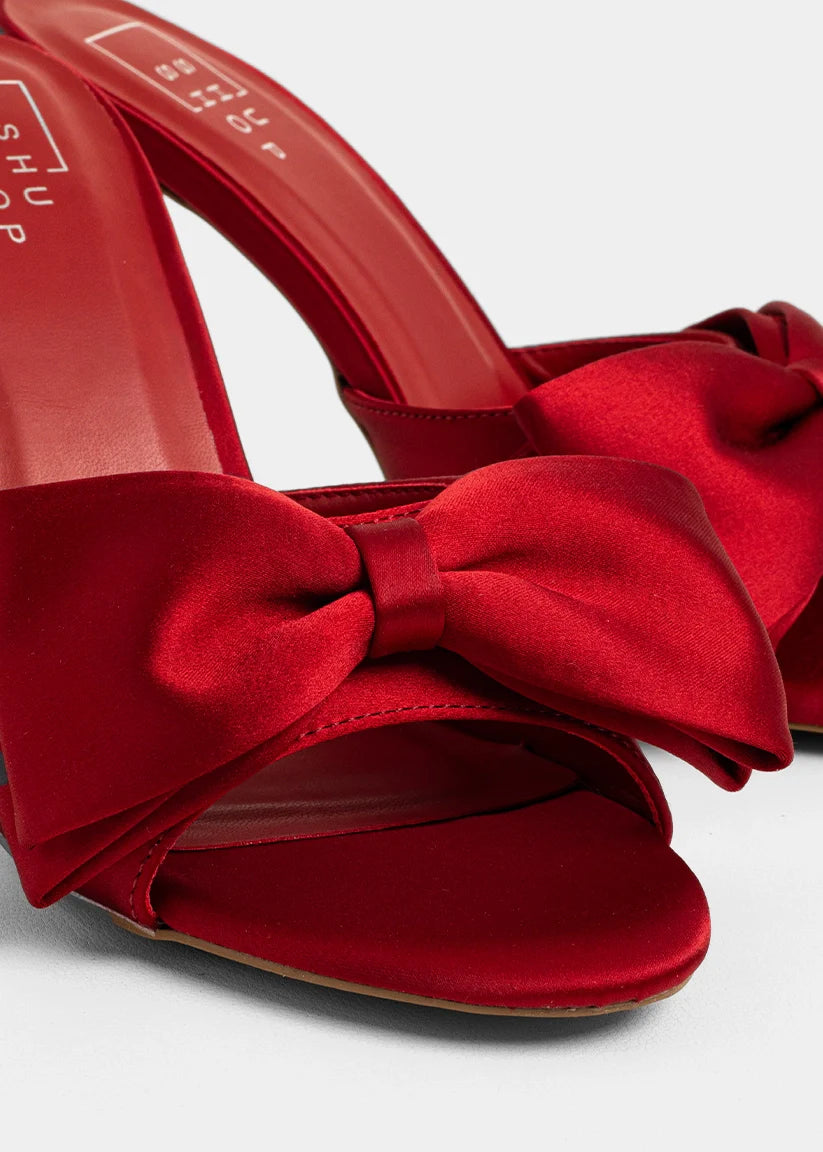 shu shop elena red stain heel