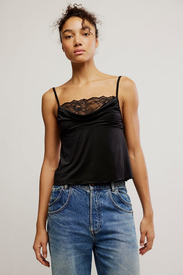 free people sophie cami in black
