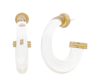 acrylic hoop in clear