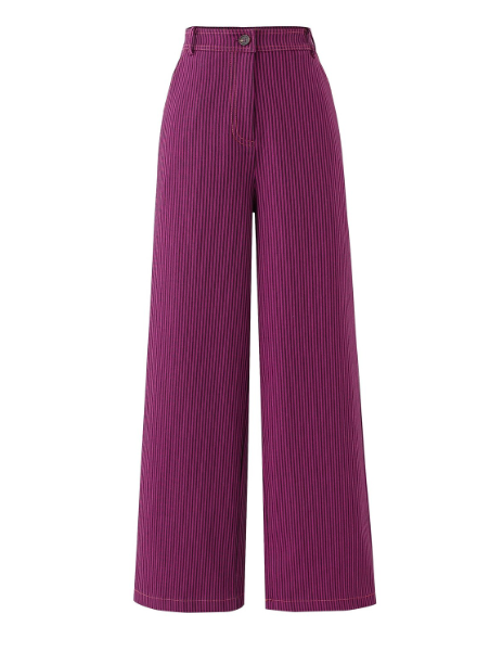 frnch nigelle pant in fuchsia stripe