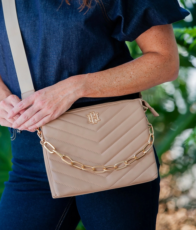 caroline hill ariana crossbody in latte