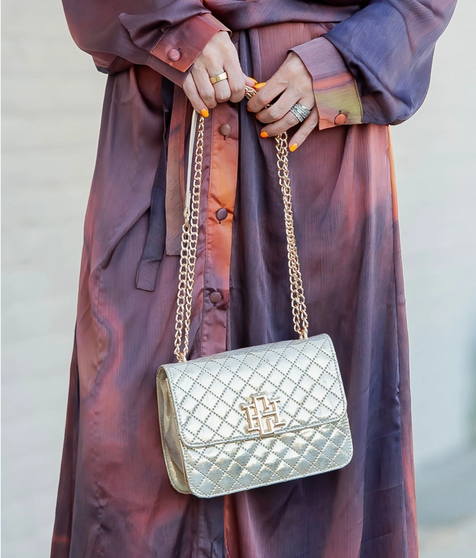 caroline hill rory crossbody in champagne pop