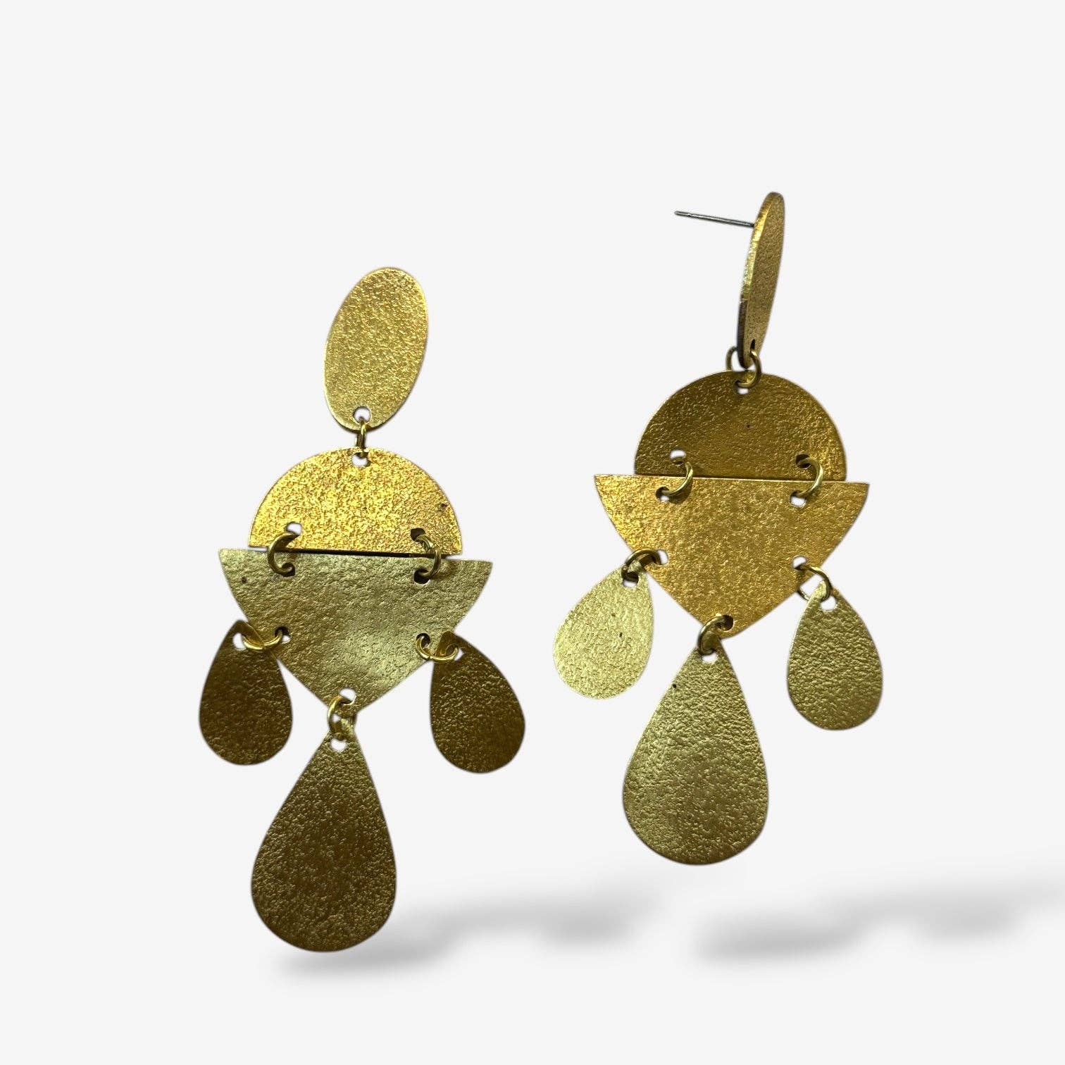 koda tribal earrings in gold
