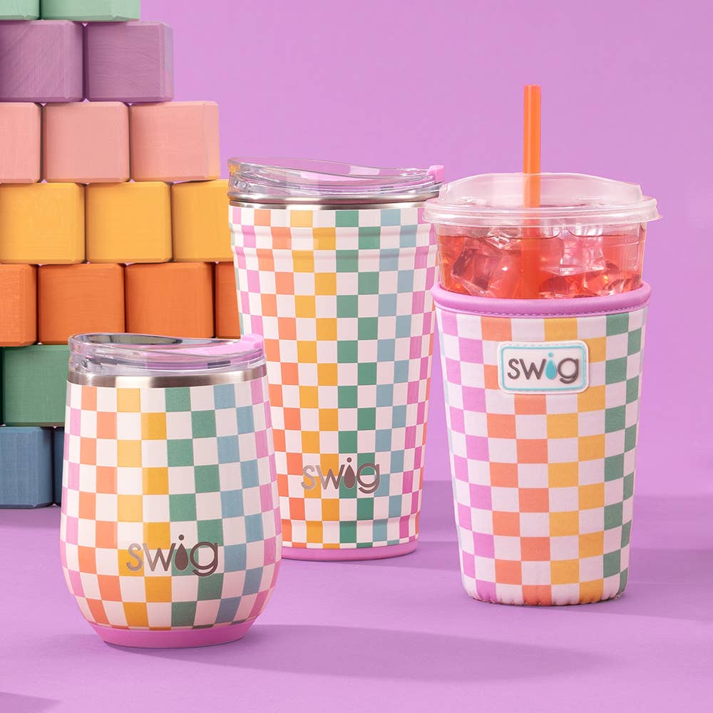 SWIG Check Mate Stemless Wine Cup (12oz)