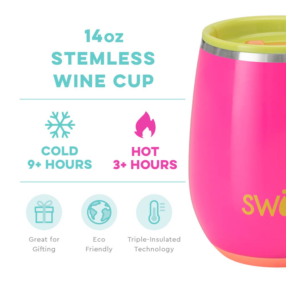 SWIG Tutti Frutti Stemless Wine Cup (14oz)