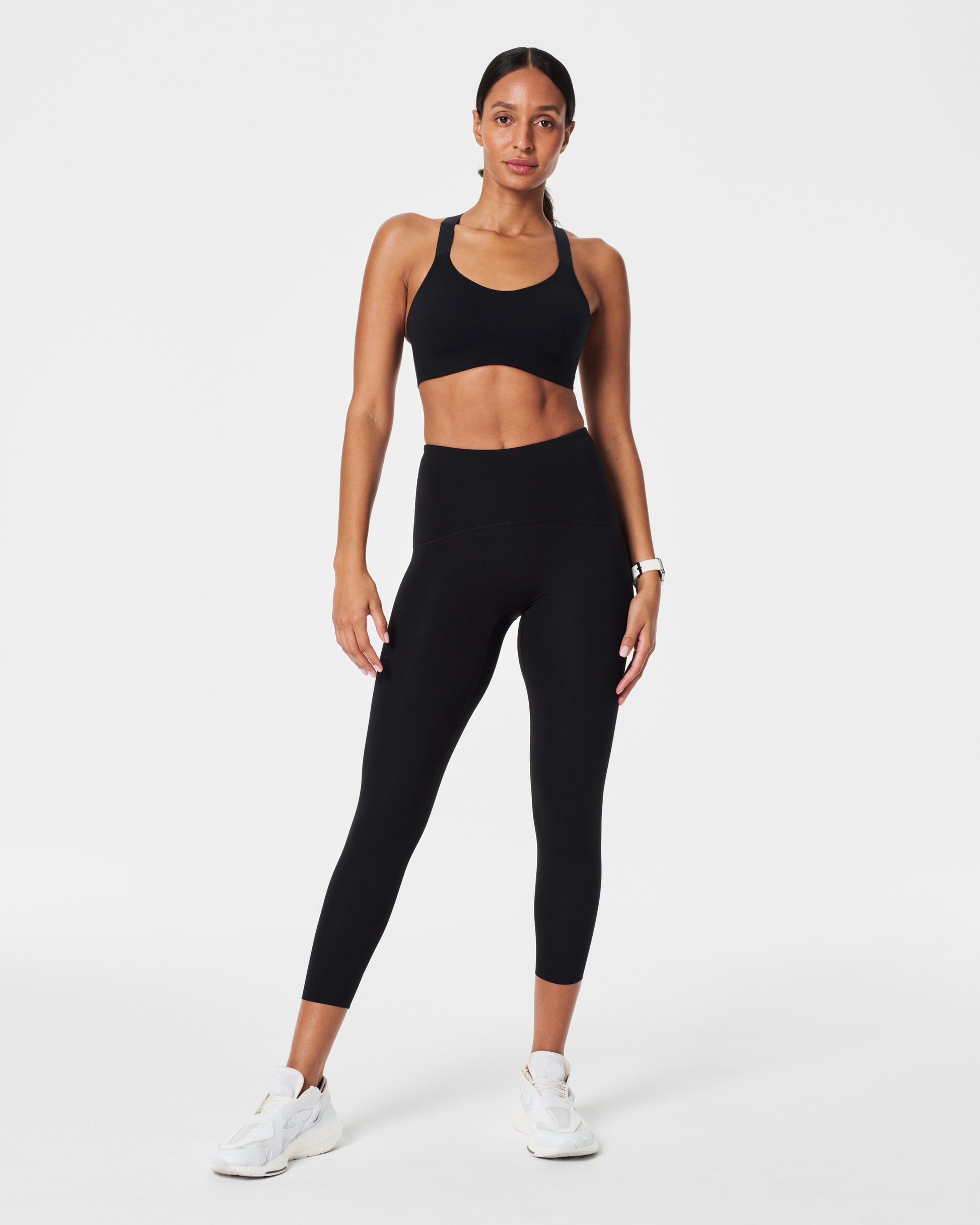 spanx booty boost leggings in black