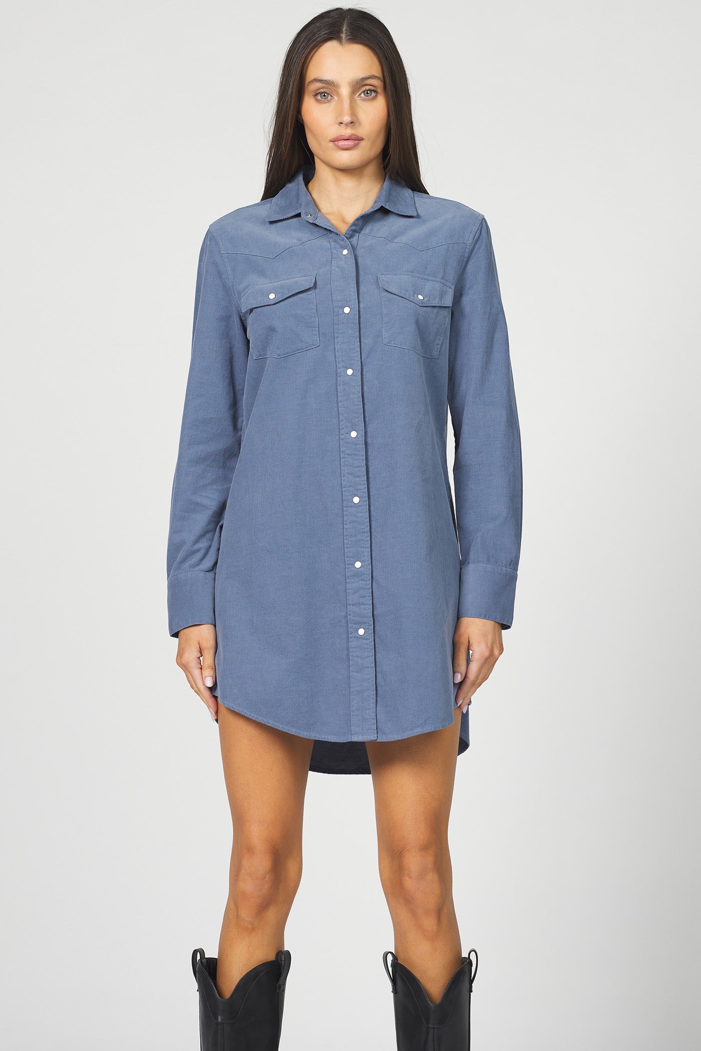 dear john rory dress in vintage indigo