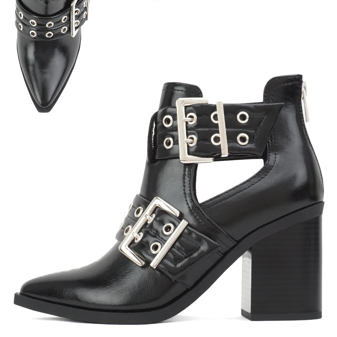 rocker bootie in black
