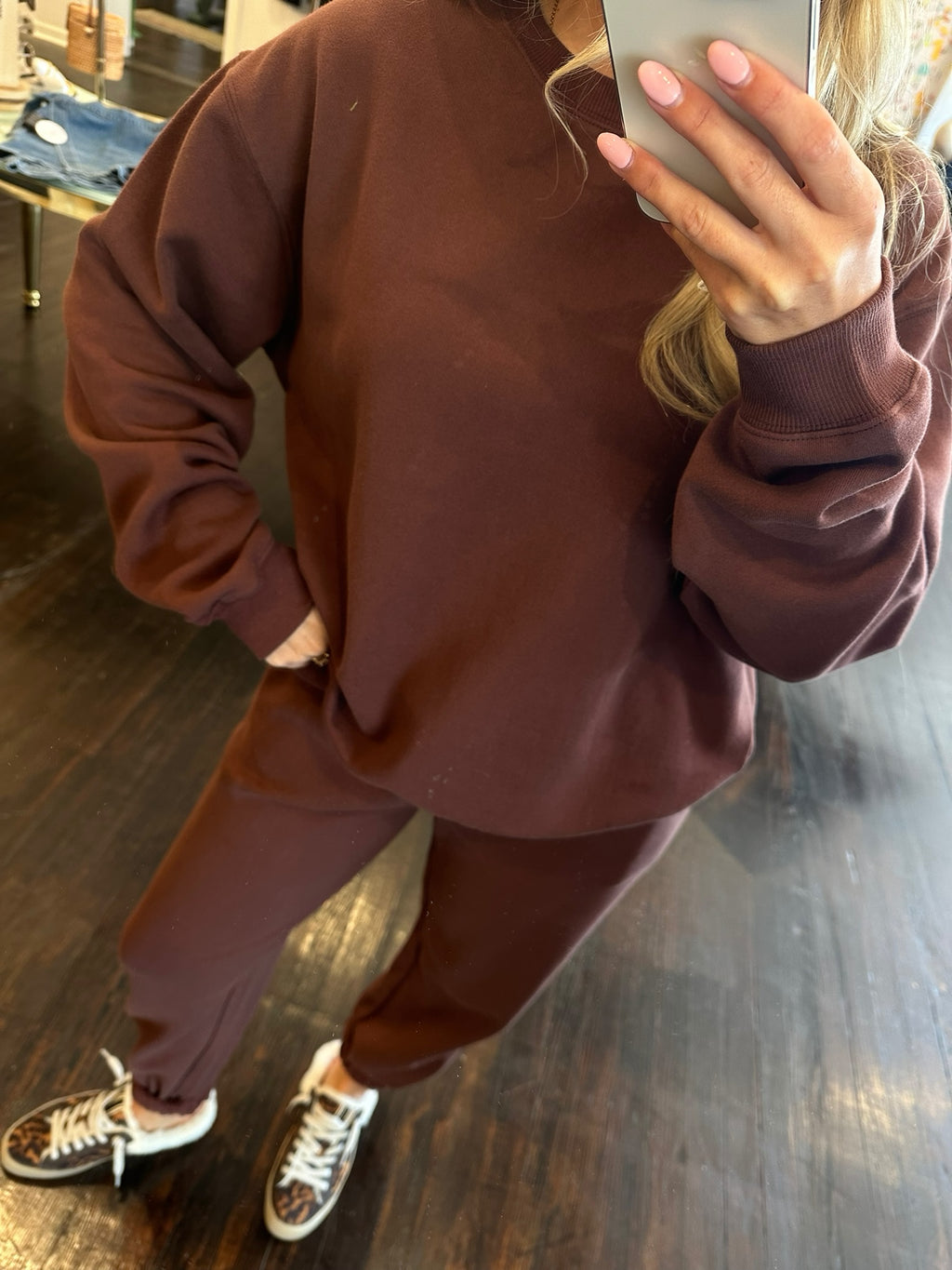 z supply stadium cotton jogger in sandalwood