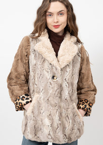 ivy jane patchwork fur jacket