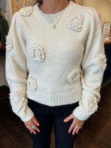 astr wilessa sweater in cream