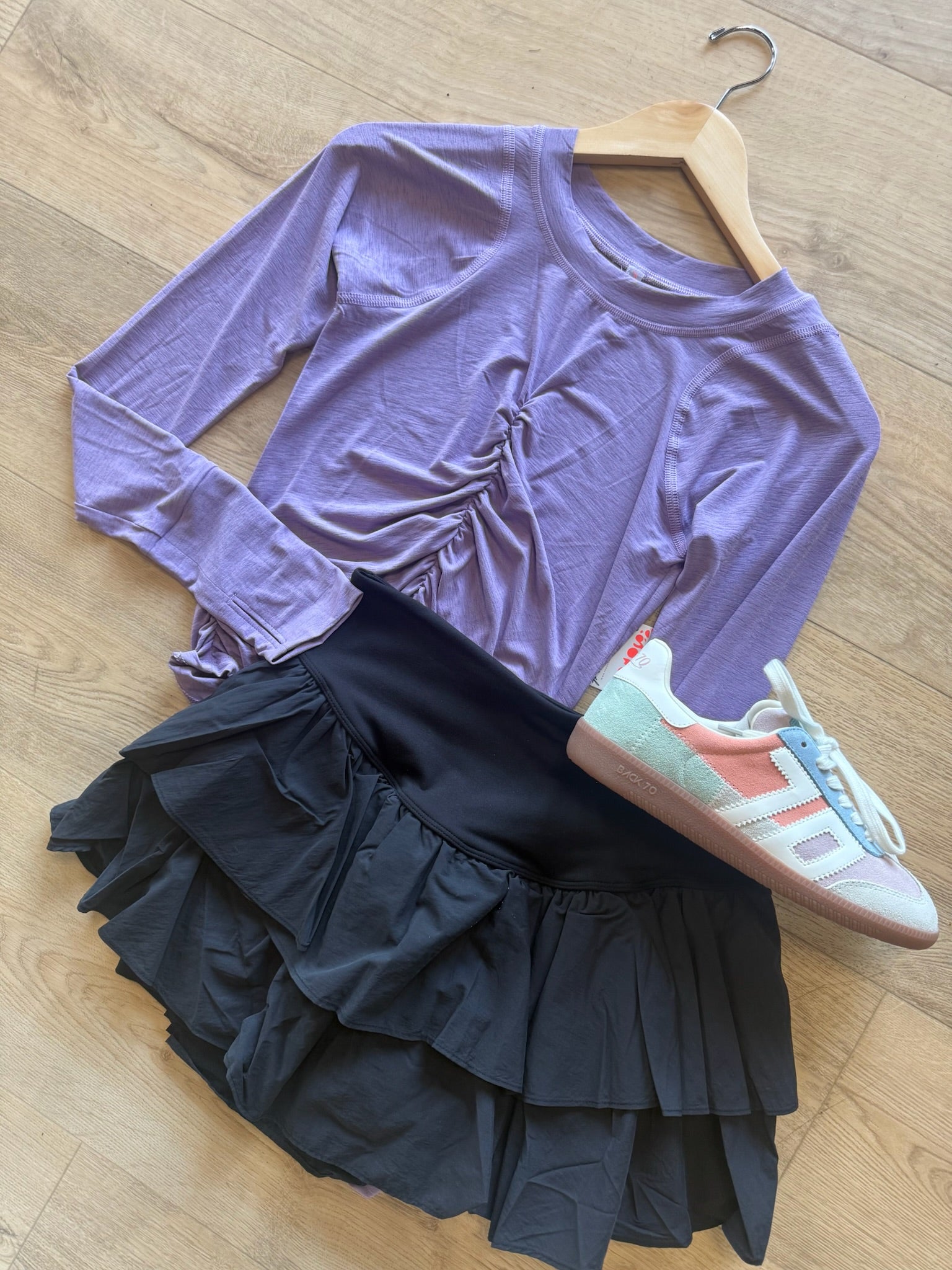 free people movement field day skort in black