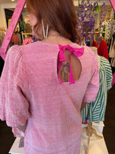 Load image into Gallery viewer, uncle frank bow back dress in hot pink