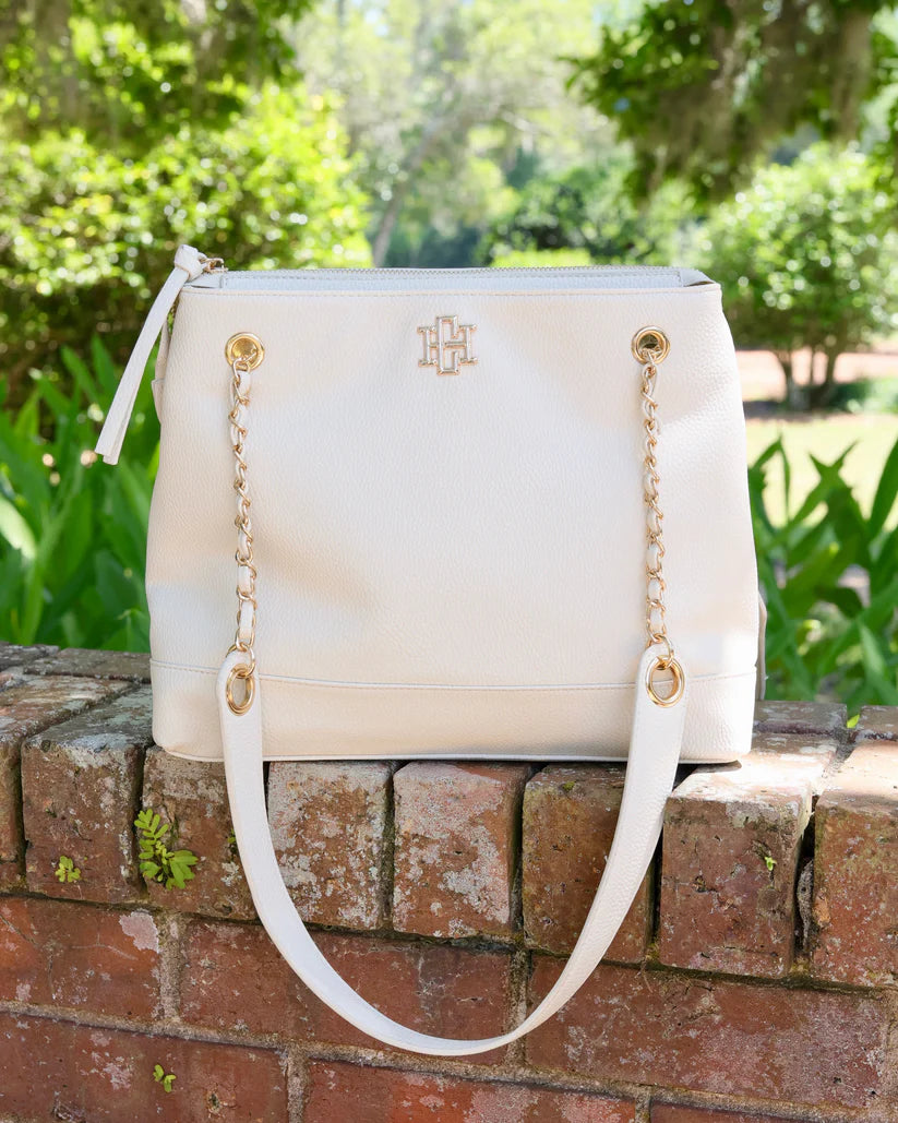 caroline hill teegan tote in cream