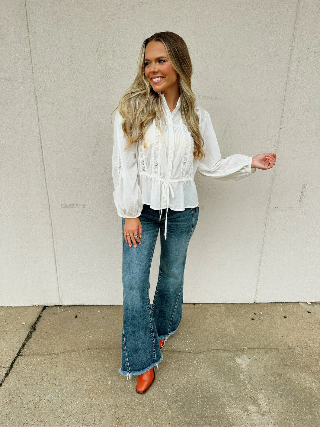 free people best of me blouse in white