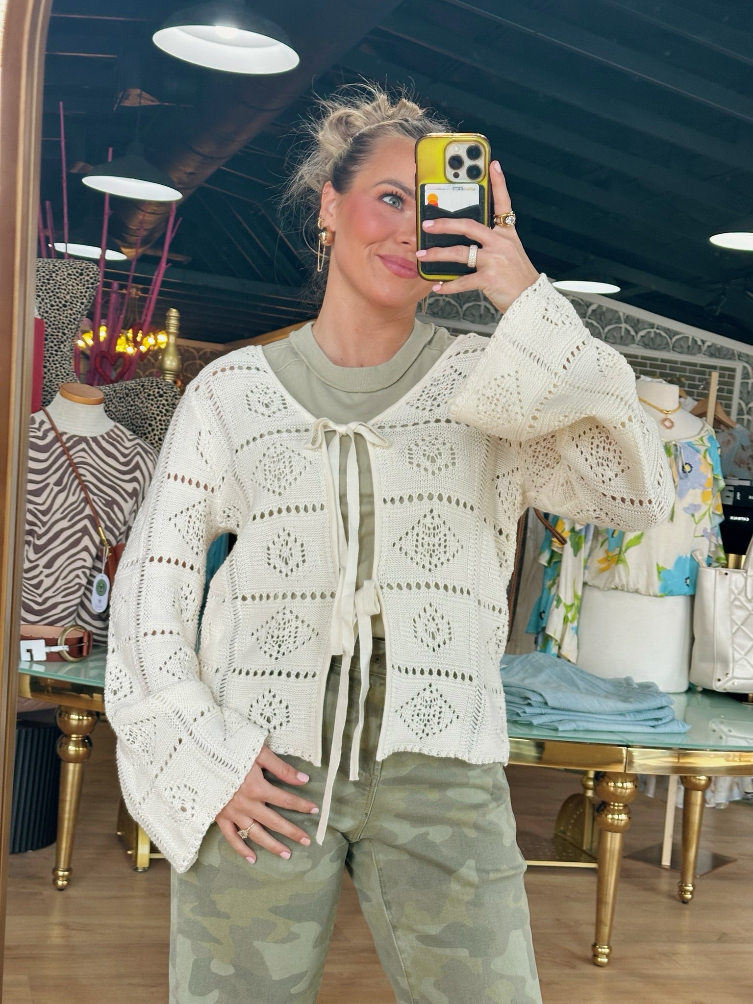 another love daisy top in vintage cream