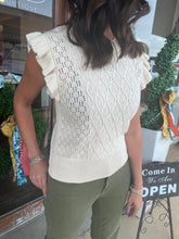 Load image into Gallery viewer, another love mona top in vintage cream