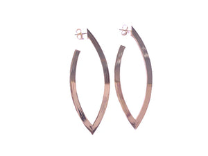 sheila fajl wow hoops in antique burnished rose gold
