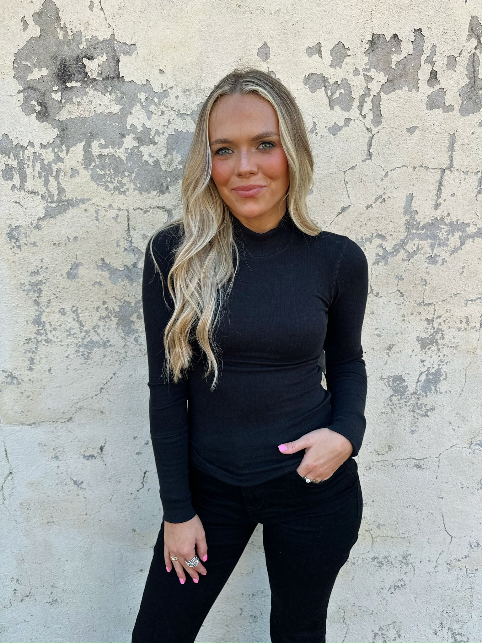 free people the rickie top in black