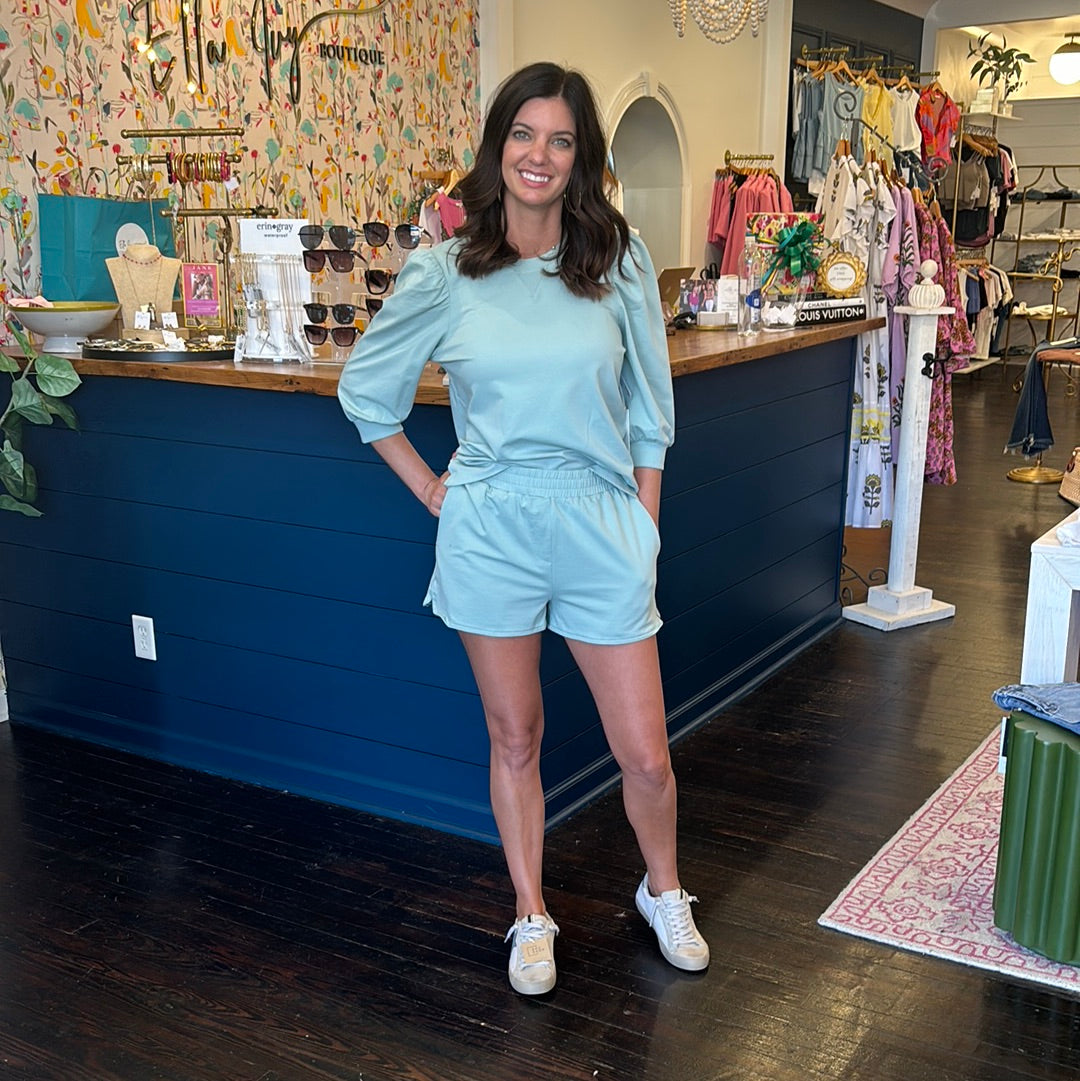 another love china shorts in aloe