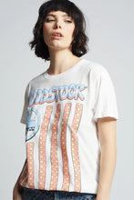 Load image into Gallery viewer, recycled karma woodstock peace now tee