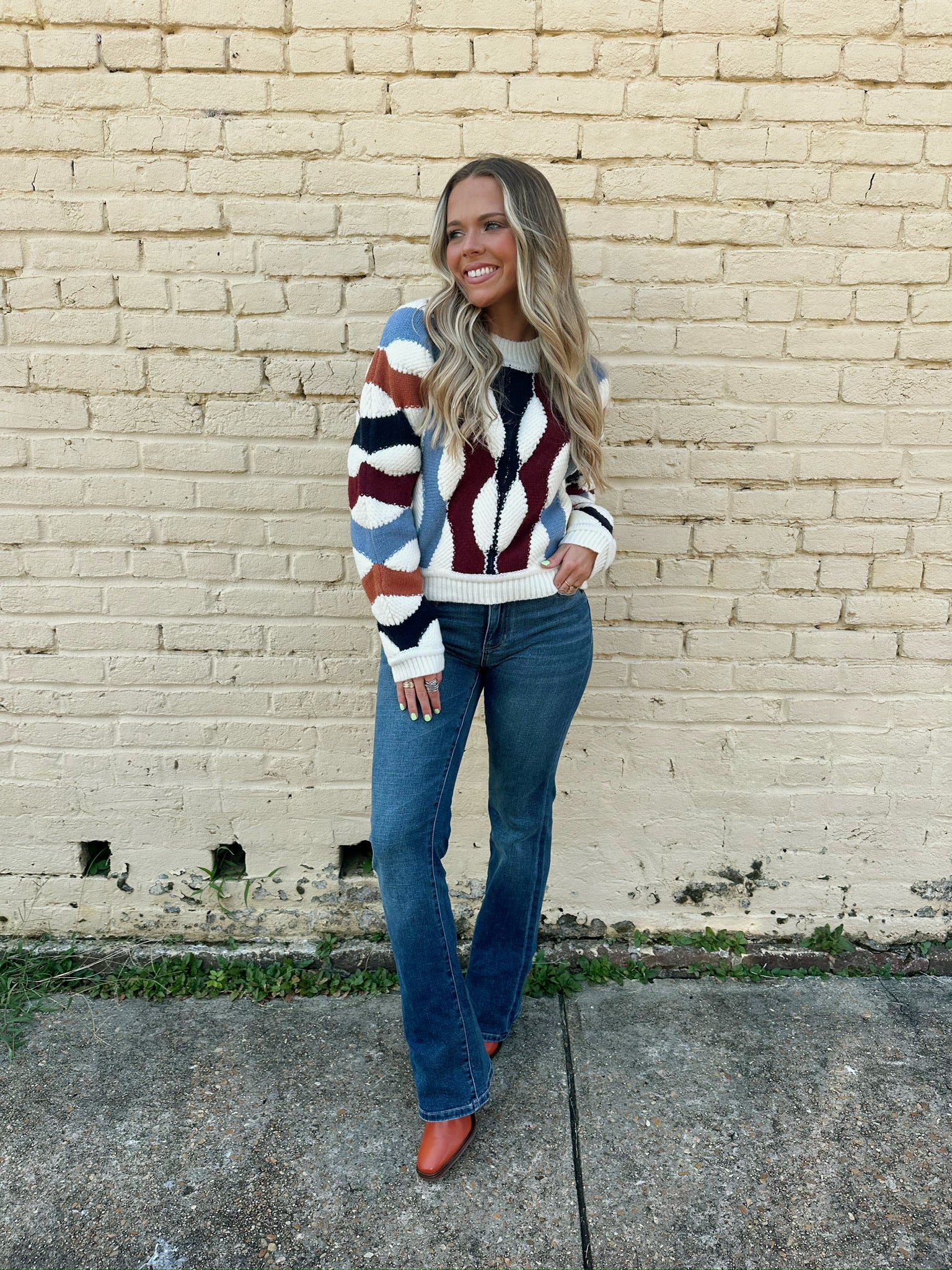 deluc pieris sweater in ecru