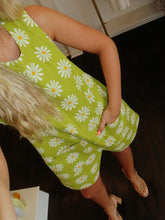 Load image into Gallery viewer, uncle frank daisy romper in lime