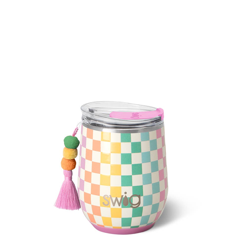 SWIG Check Mate Stemless Wine Cup (12oz)