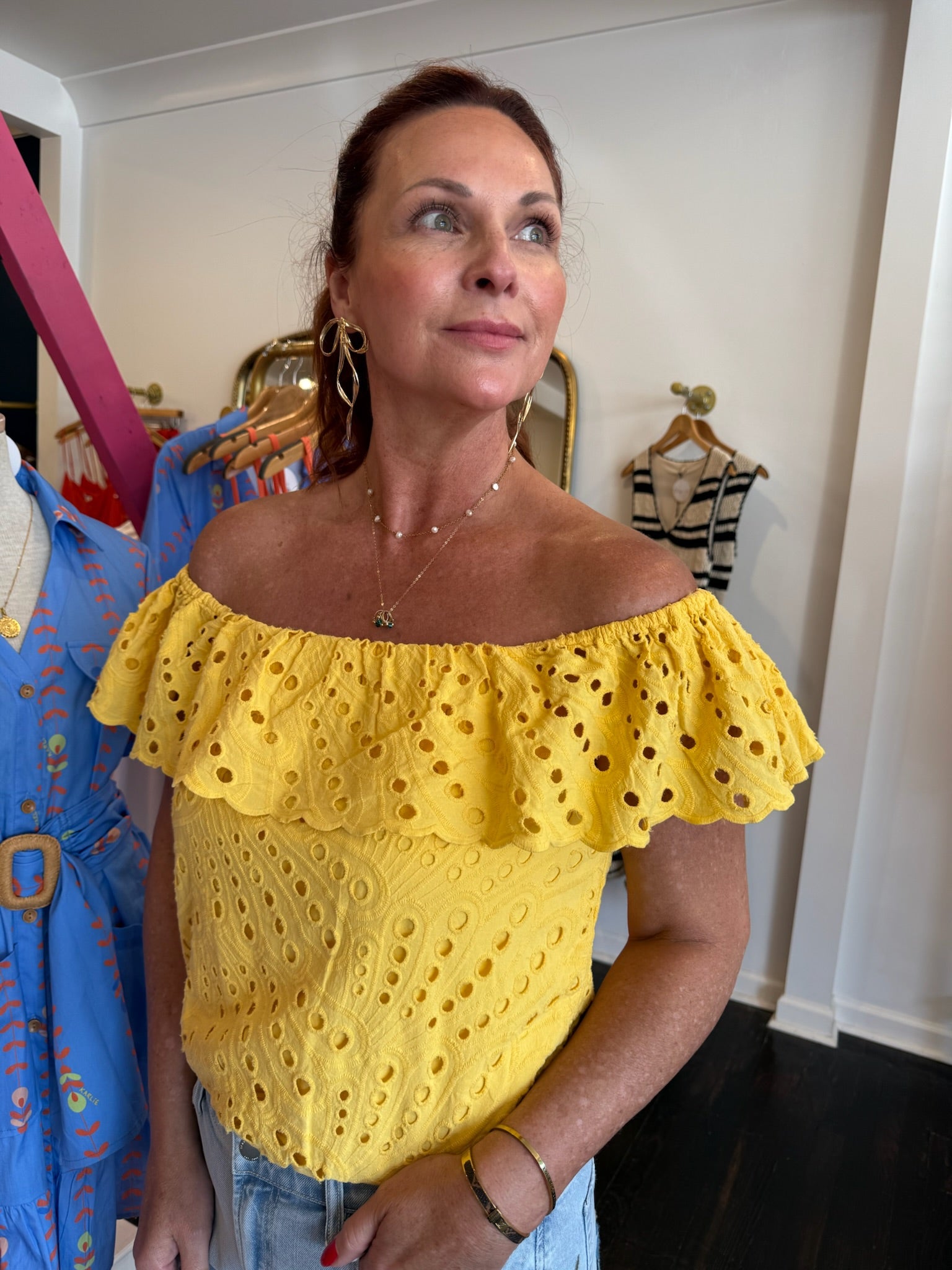 dear john rosario top in dafodil