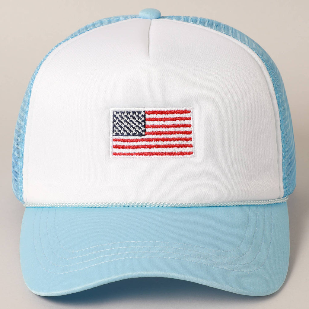 AMERICAN FLAG trucker hat