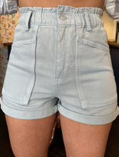 Load image into Gallery viewer, z supply odin denim shorts in pale jade