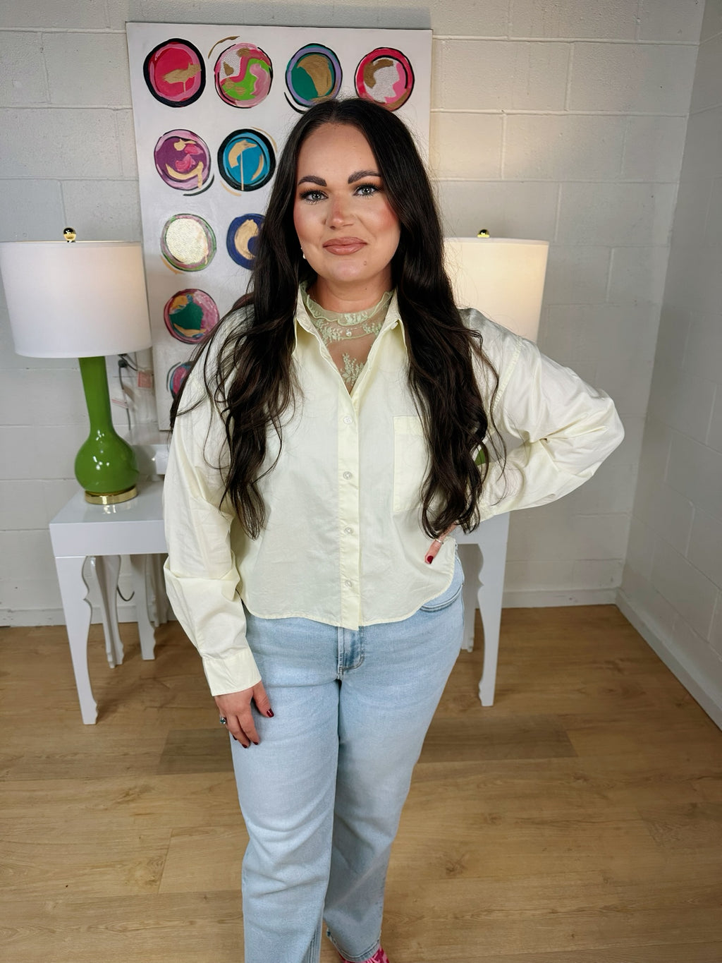 z supply lisette top in pineapple