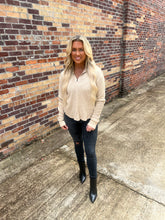 Load image into Gallery viewer, free people ashton zip thermal in sand