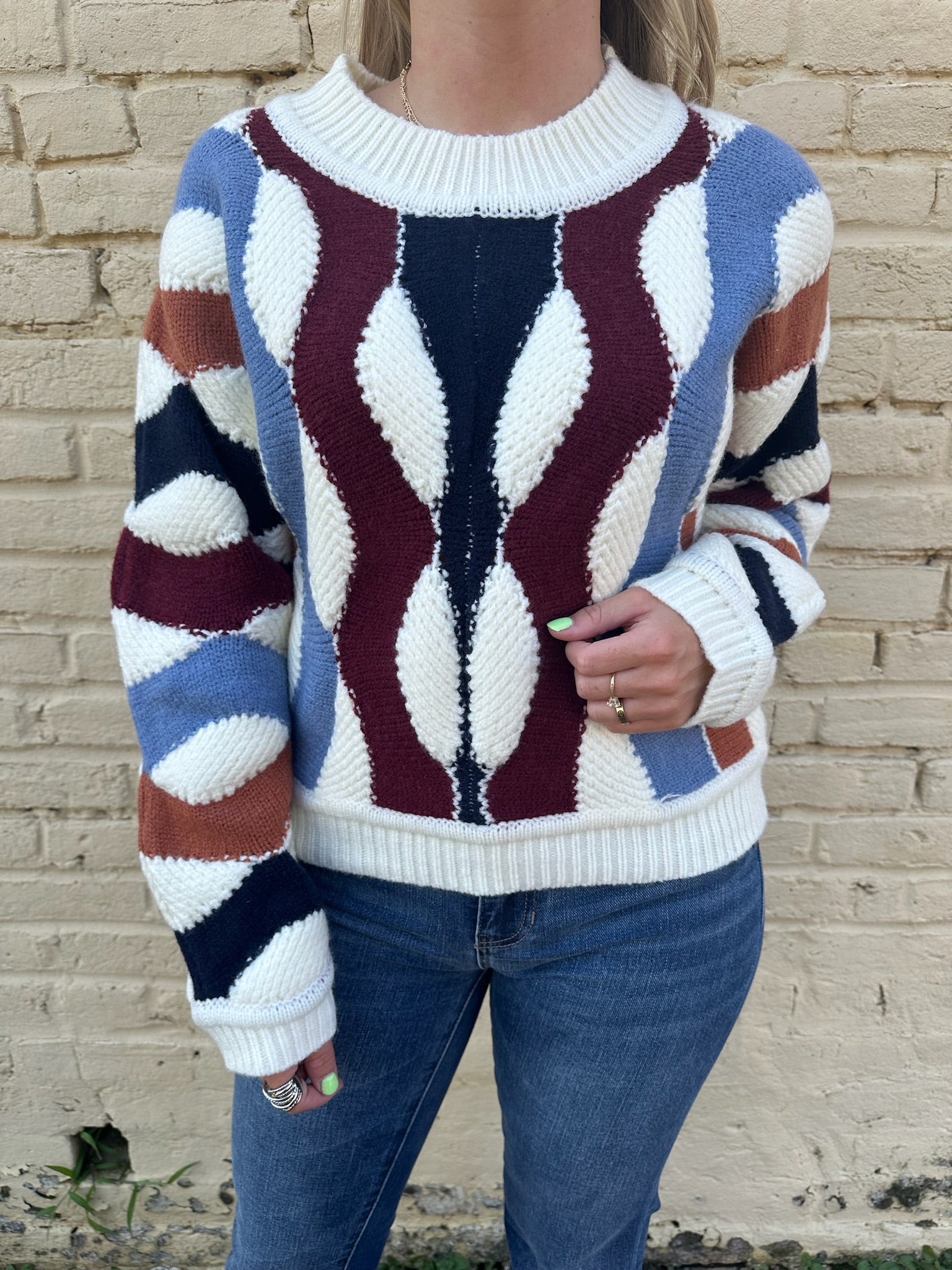 deluc pieris sweater in ecru