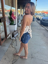 Load image into Gallery viewer, ASTR everli top in brown polka dot