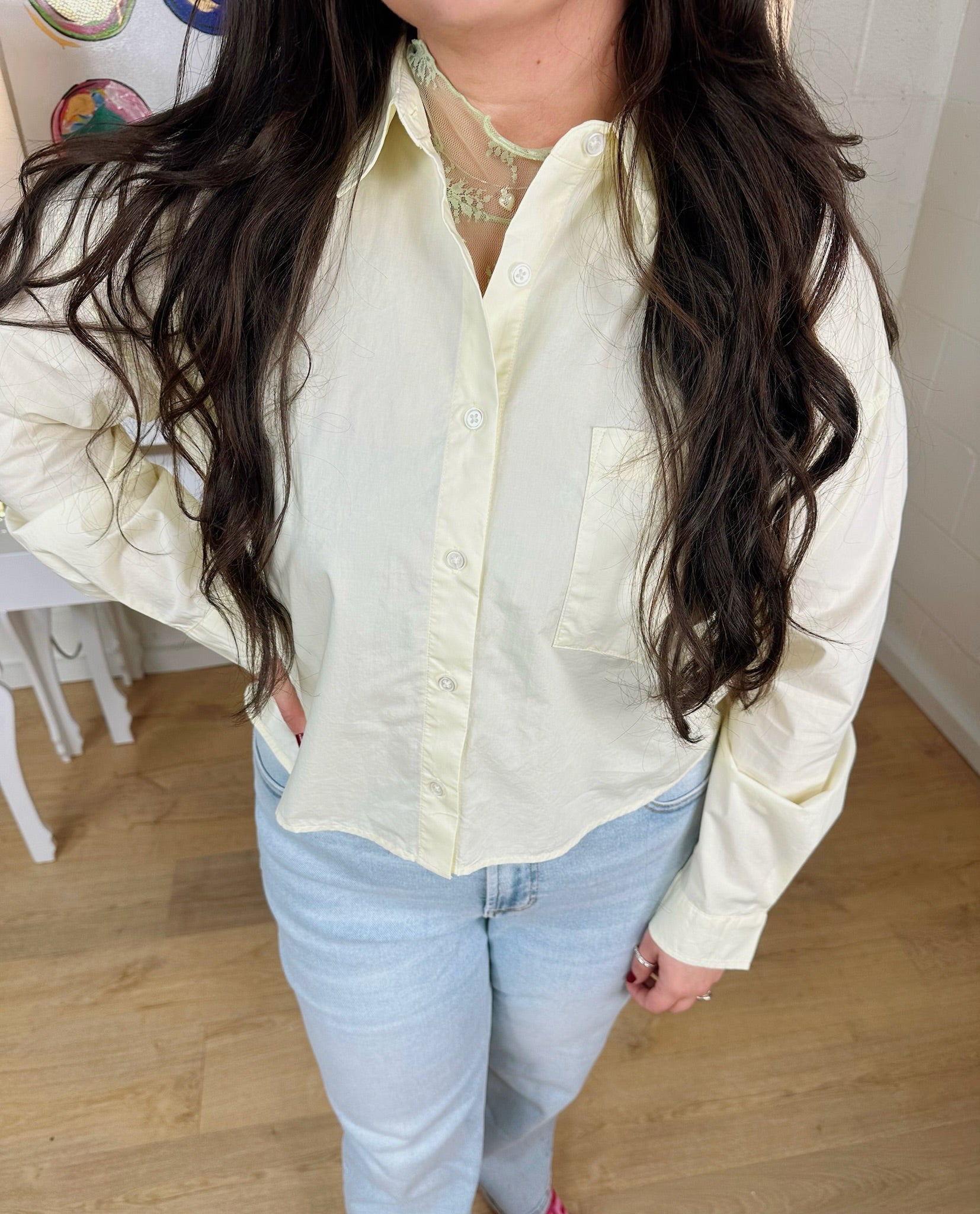 z supply lisette top in pineapple